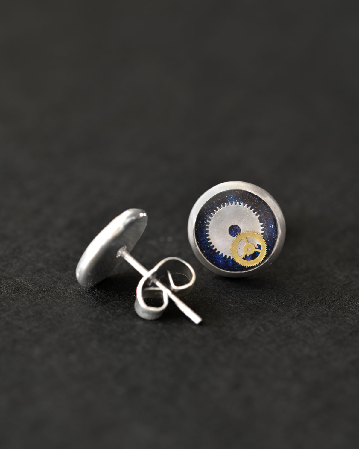 Cobalt Cogwork Studs