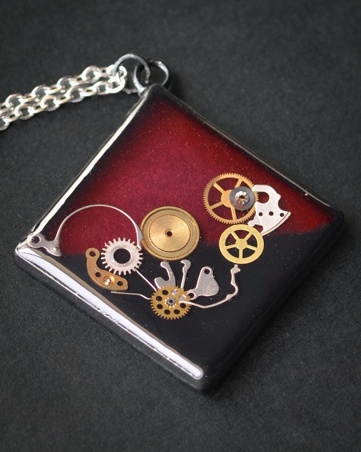 Garnet Mechanism Necklace