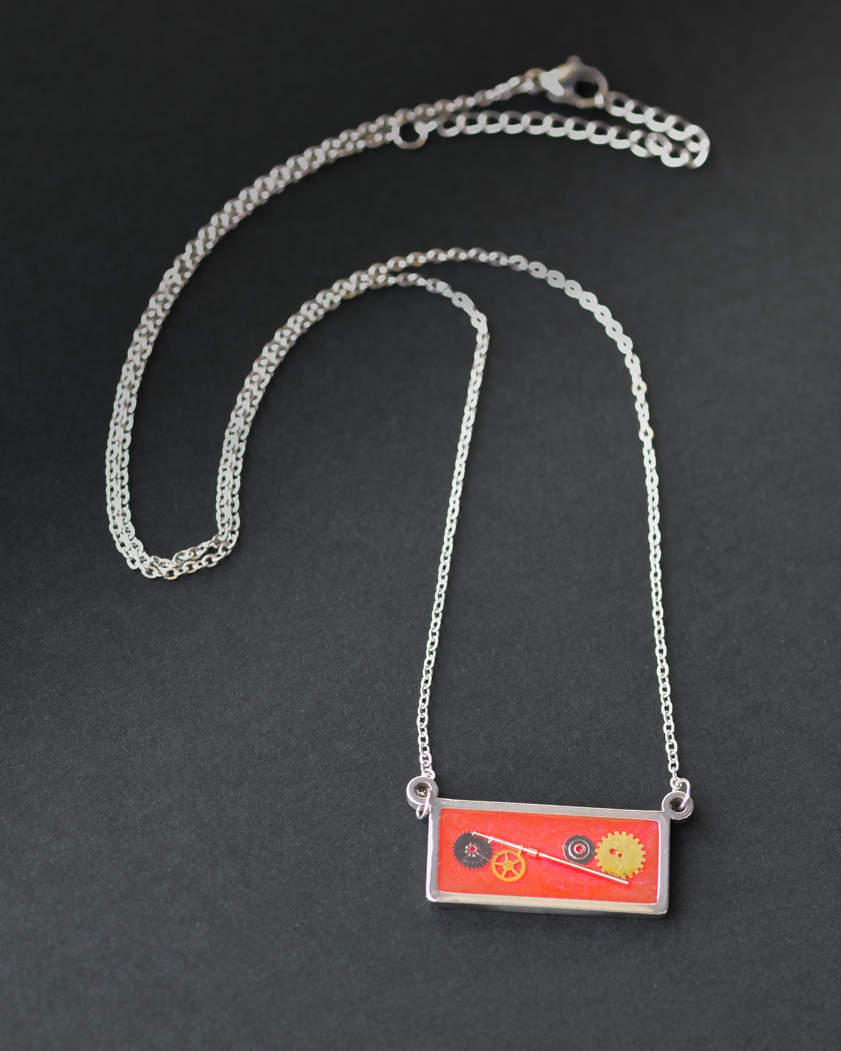 Ruby Bar Necklace