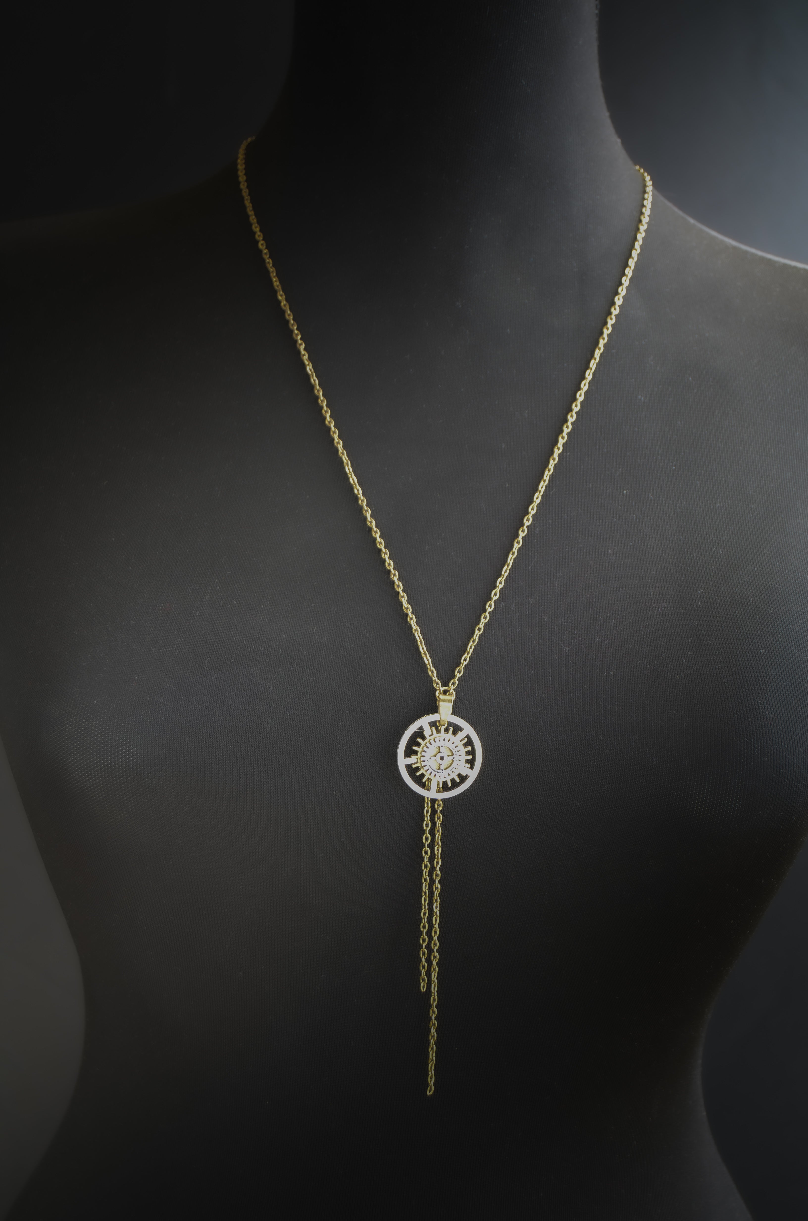 Mechanical Halo Necklace