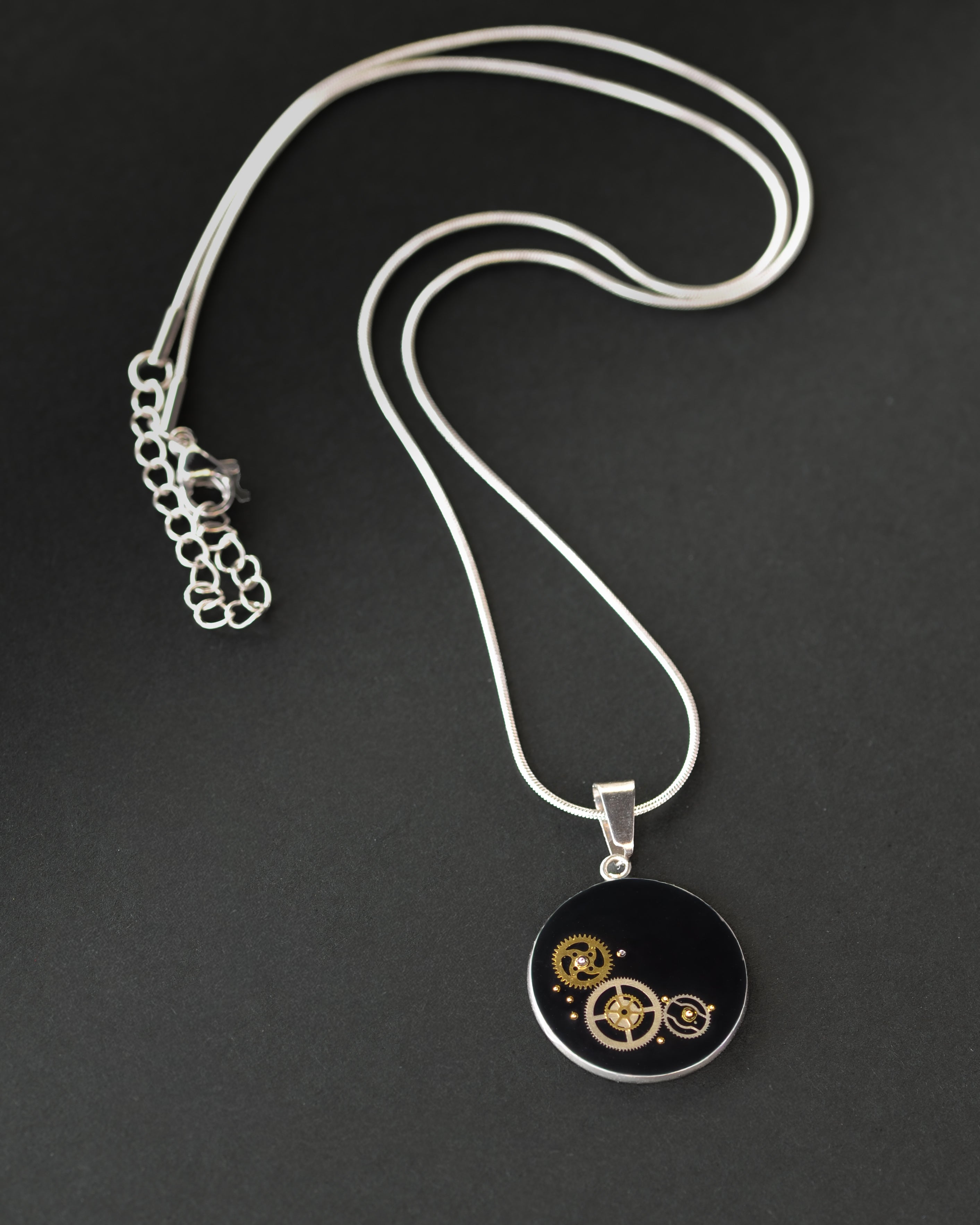 Horizon Gear Necklace