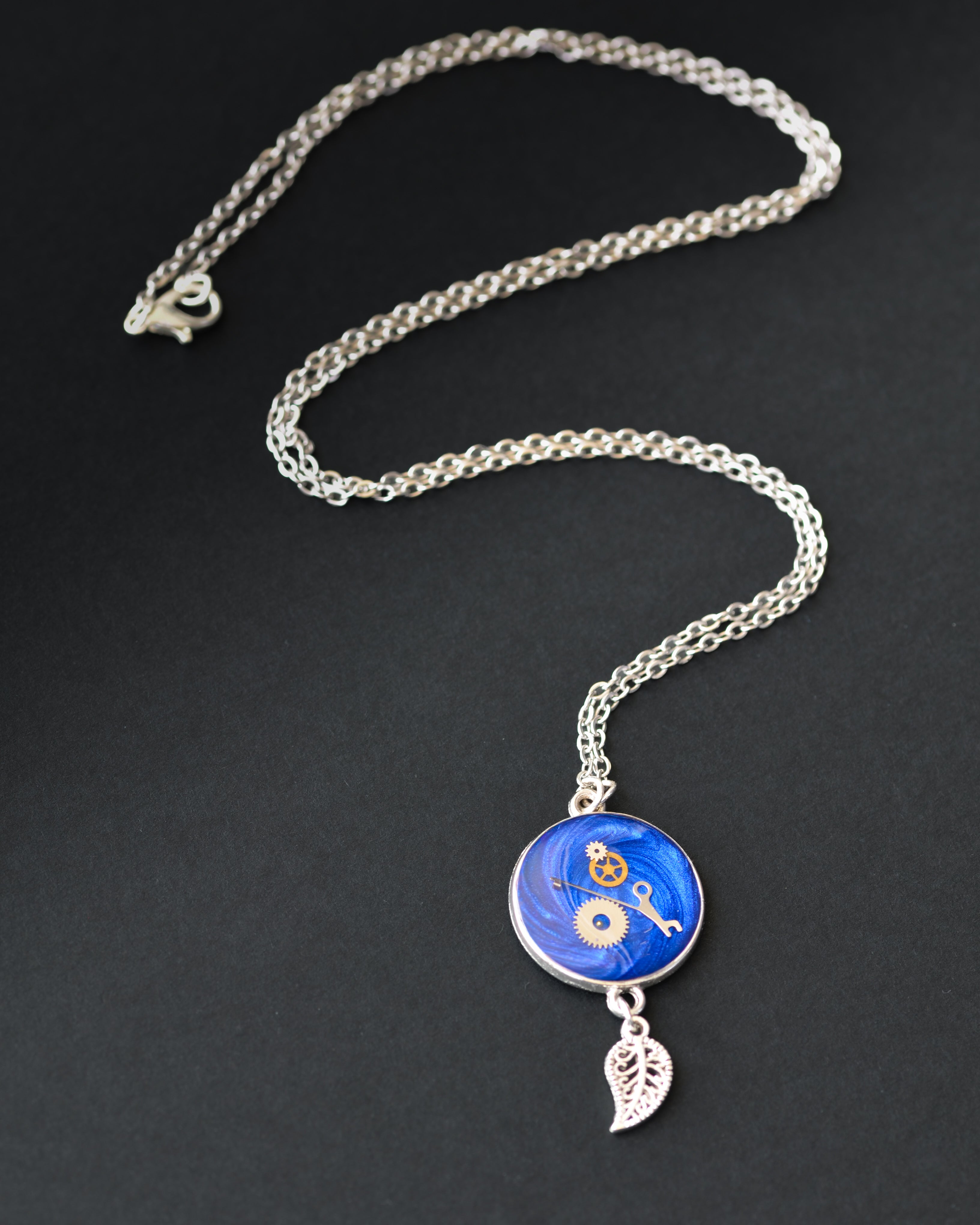 Colier Sapphire Leaf