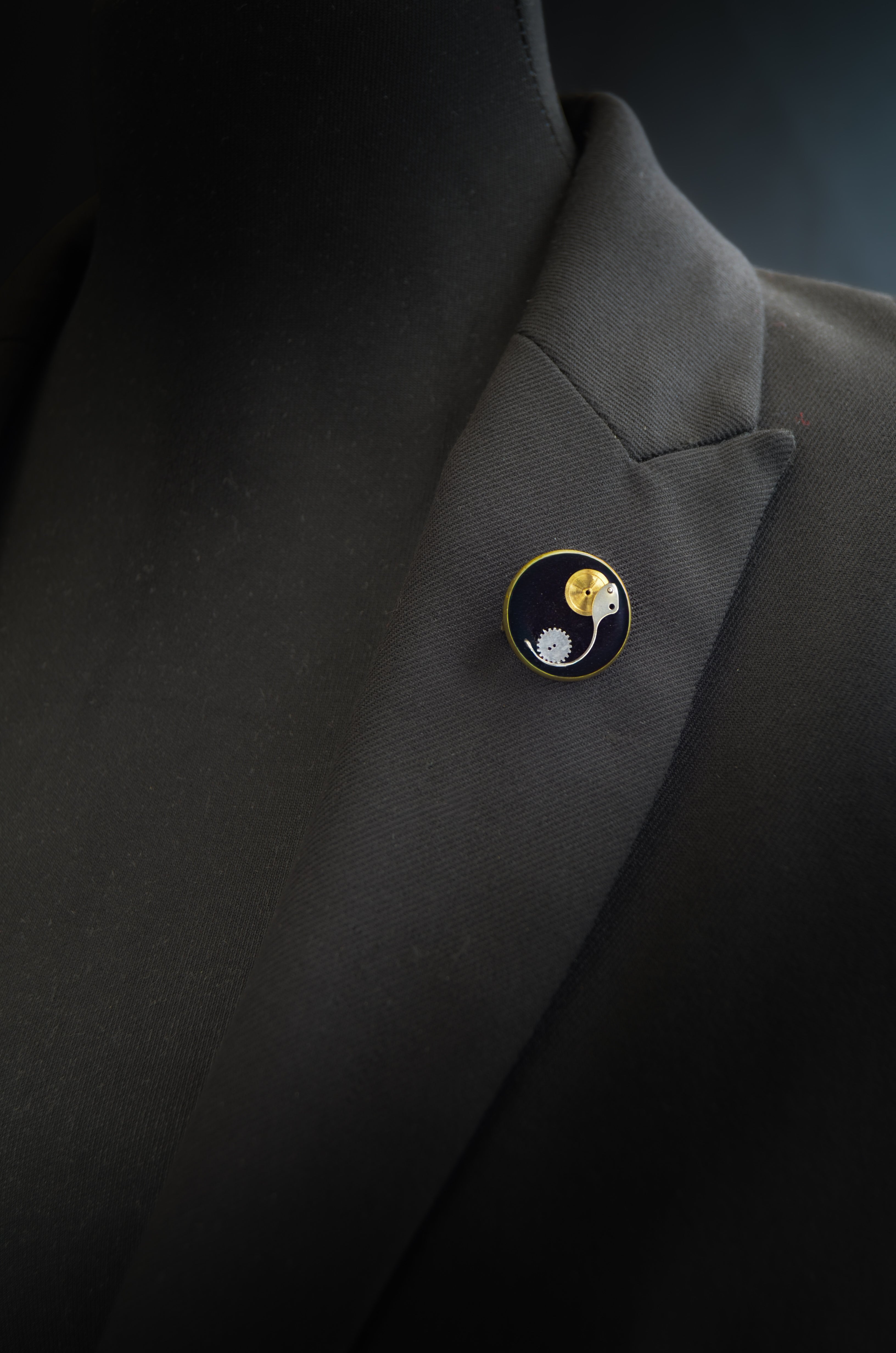 Yin-Yang Mechanism Brooch