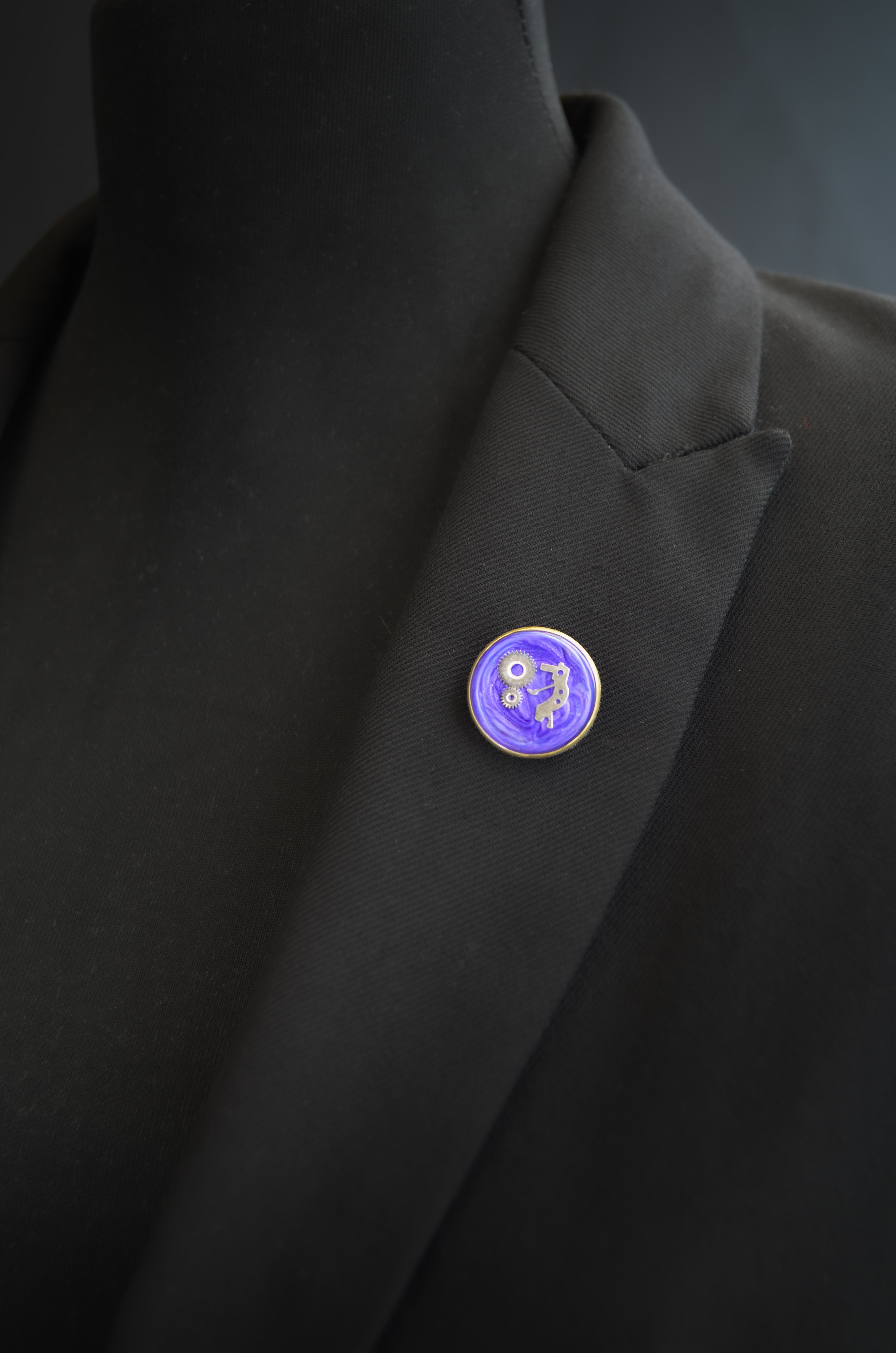 Amethyst Galaxy Pin