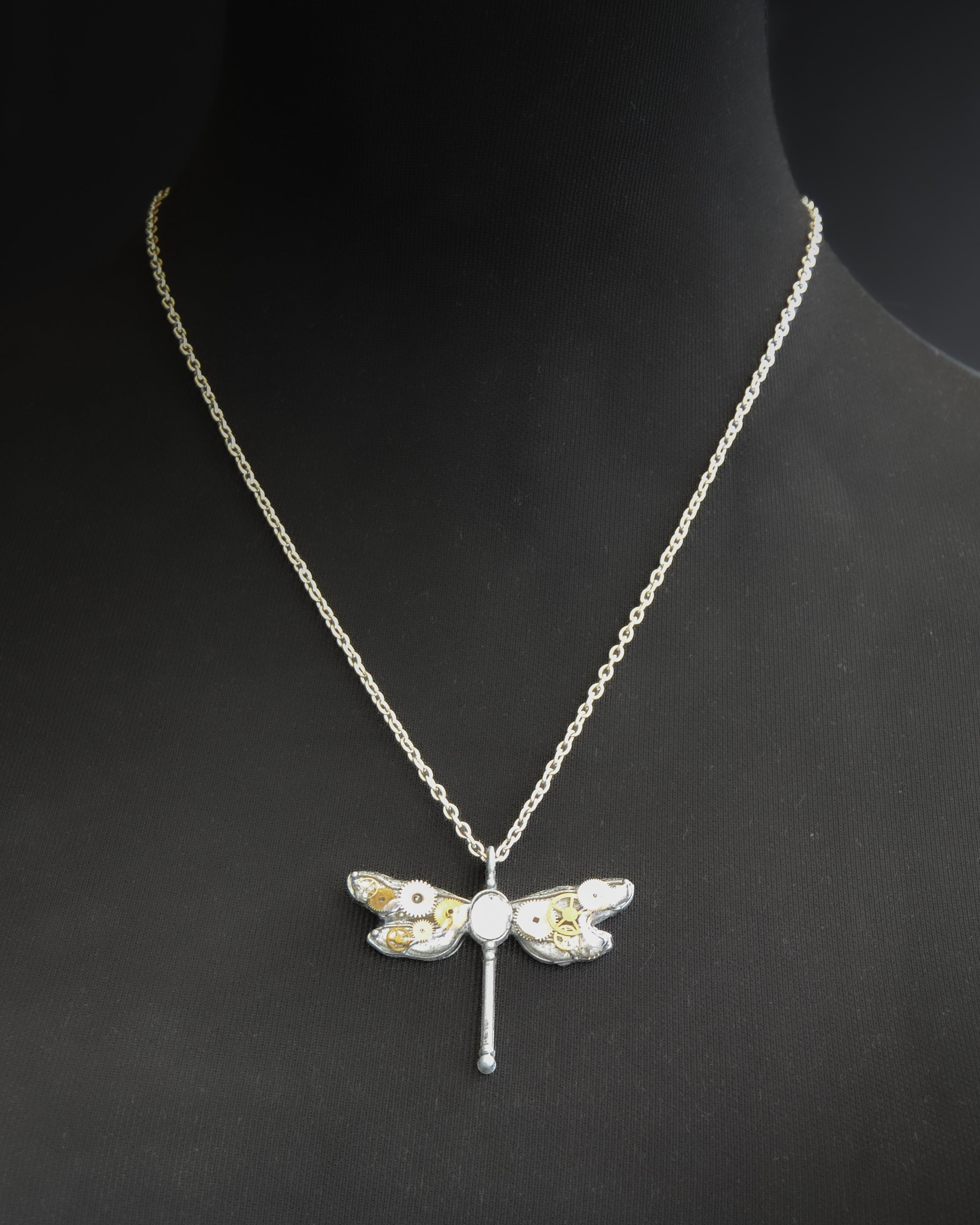 Colier Clockwork Dragonfly