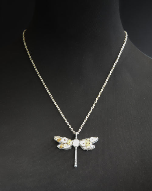 Clockwork Dragonfly Necklace
