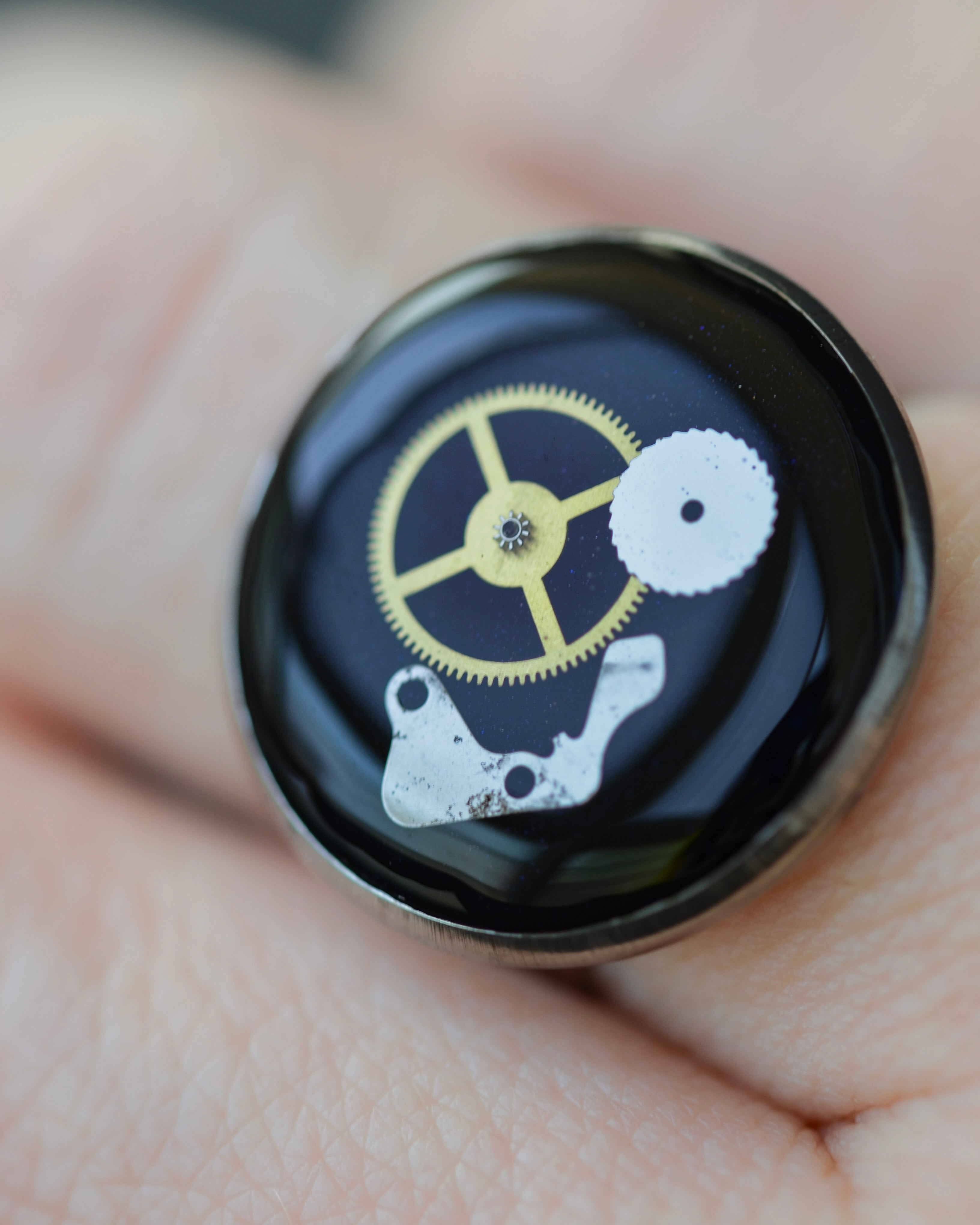 Inel Obsidian Wheel