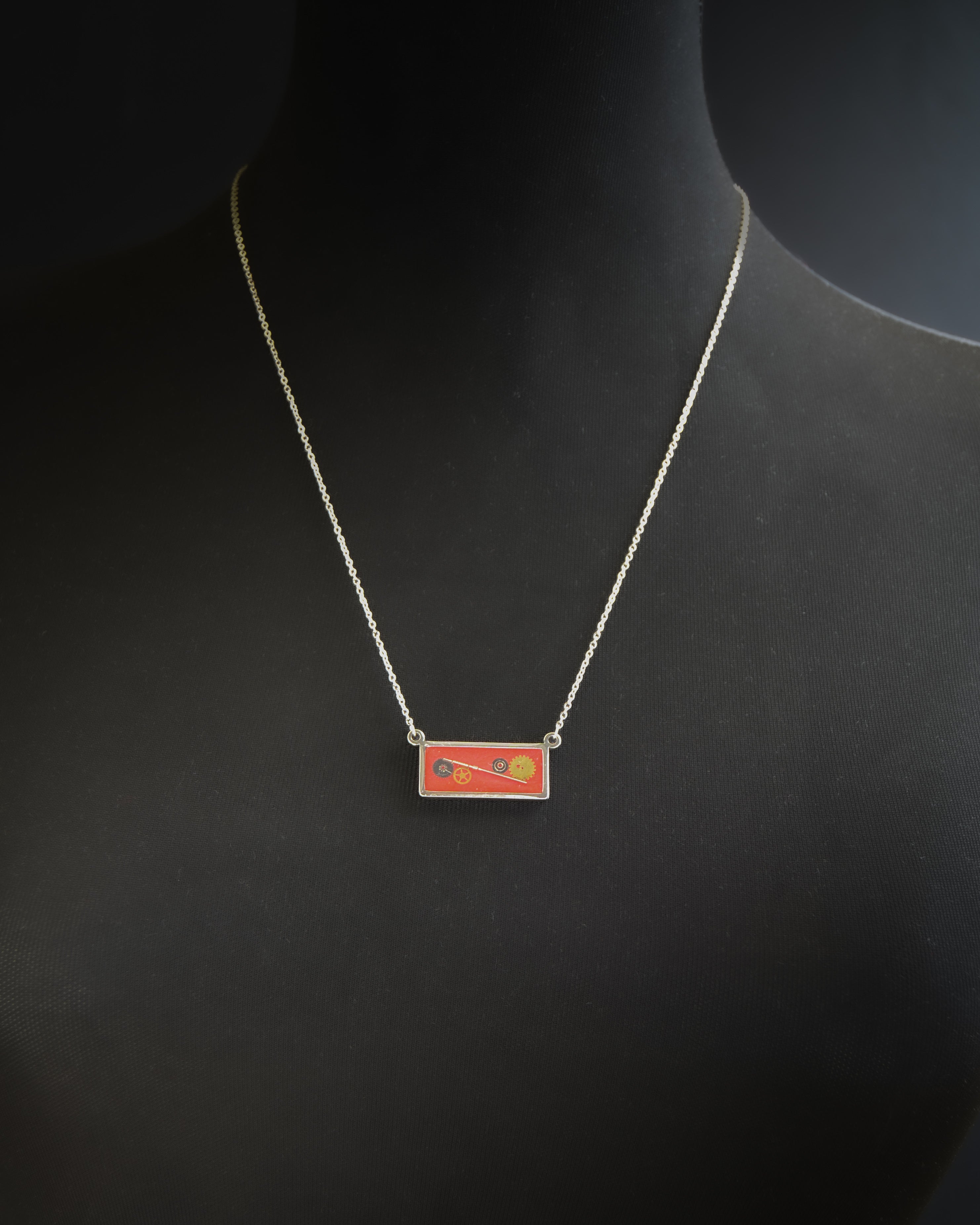 Ruby Bar Necklace