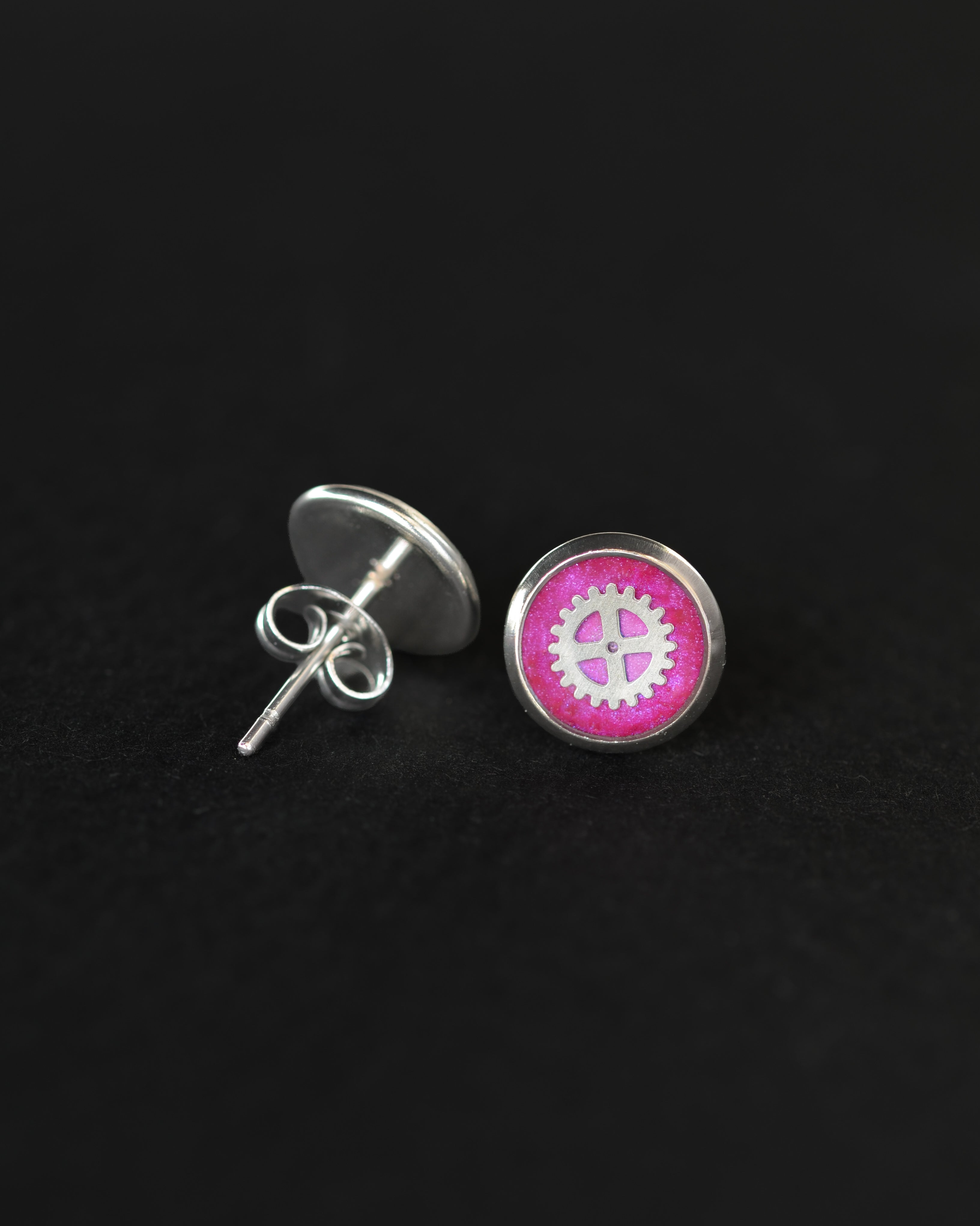 Magenta Mismatch Studs
